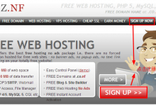 【BIZ.NF】1G磁盘存储5G月流量免费虚拟主机申请使用教程-沃园