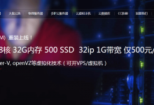 标准互联特惠型美国裸金属服务器上线!8核32G、32ip、1G带宽、500元/月,年付只需10个月费用,买两年送一年,支持开VPS-沃园