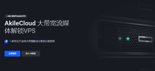 AkileCloud Singapore Streaming Unlock VPS – Starting at ¥24.99/Month, 500–200Mbps Bandwidth, 1 IPv4 & 1 IPv6-沃园