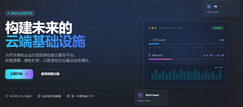 云途香港独立服务器预售600元/月:Gold 6248/64G/1TB SSD/40TB流量@2Gbps带宽,支持CNIX优化线路与多带宽可选