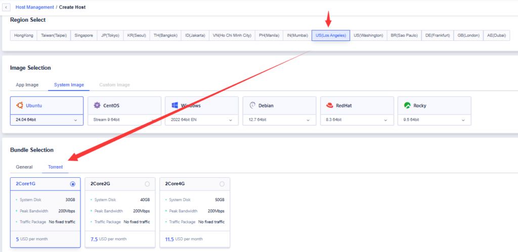 SurferCloud推出奔流型轻量云主机(ULightHost)，美国洛杉矶机房，200Mbps带宽不限流量月付仅$5起-沃园